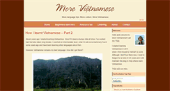 Desktop Screenshot of morevietnamese.com