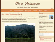 Tablet Screenshot of morevietnamese.com
